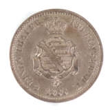 1/6 Taler Sachsen 1866 B - фото 1