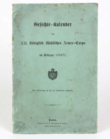 Gefechts-Kalender 1870/71 - фото 1