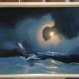 Design Painting, Painting “A storm on the sea on a moonlit night”, Canvas, Oil paint, Landscape painting, 2020 - photo 1
