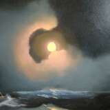 Интерьерная картина «Буря на море лунной ночью», Холст, Масляные краски, Морской пейзаж, 2020 г. - фото 3