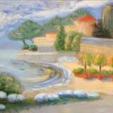 Painting “White stones”, Canvas, Oil paint, Neo-impressionism, Landscape painting, 2015 - photo 1