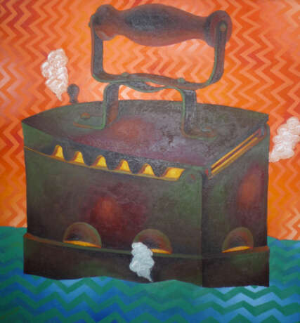 Design Gemälde, Gemälde „Eisen“, Leinwand auf dem Hilfsrahmen, Ölfarbe, Genrekunst, 2001 - Foto 1