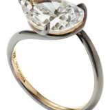 PEAR BRILLIANT-CUT DIAMOND RING OF 5.03 CARATS WITH GIA REPORT - фото 2