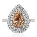 FANCY BROWN-PINK DIAMOND RING OF 1.59 CARATS WITH GIA REPORT - Foto 1