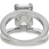 EMERALD-CUT DIAMOND RING OF 4.20 CARATS WITH GIA REPORT - Foto 2