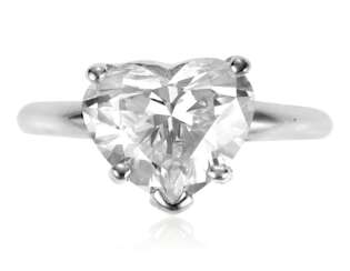 HEART BRILLIANT-CUT DIAMOND RING OF 3.50 CARATS WITH GIA REPORT