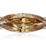 FANCY DEEP BROWN-YELLOW DIAMOND RING OF 7.60 CARATS WITH GIA REPORT - фото 1