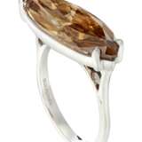 FANCY DEEP BROWN-YELLOW DIAMOND RING OF 7.60 CARATS WITH GIA REPORT - Foto 2