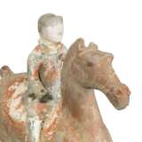 A PAINTED POTTERY HORSE AND RIDER - фото 5