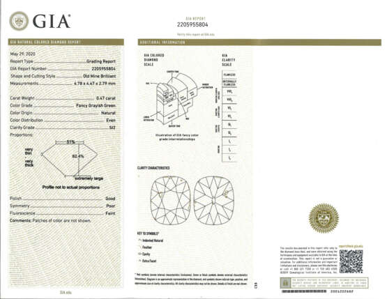 NINE UNMOUNTED COLORED DIAMONDS WITH GIA REPORTS - Foto 6