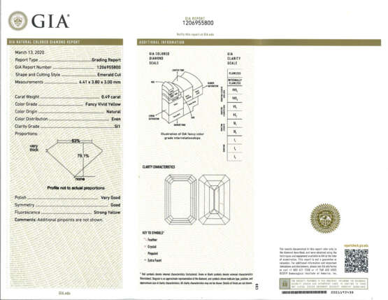 NINE UNMOUNTED COLORED DIAMONDS WITH GIA REPORTS - Foto 9