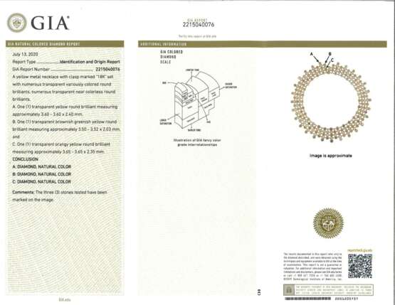 SET OF DIAMOND AND COLORED DIAMOND JEWELRY WITH GIA REPORTS - Foto 5