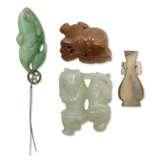 A GROUP OF FOUR SMALL HARDSTONE CARVINGS - photo 2