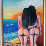Design Painting “Girlfriends”, Canvas on the subframe, Oil paint, Realist, Genre Nude, 2020 - photo 1