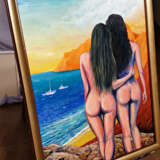 Design Painting “Girlfriends”, Canvas on the subframe, Oil paint, Realist, Genre Nude, 2020 - photo 5