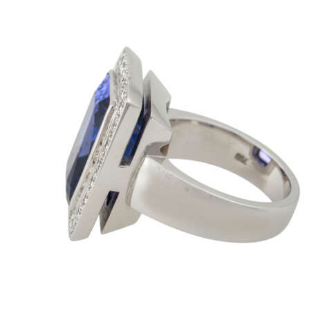 Ring mit wunderschönem Tansanit von ca. 11,8 ct, - фото 5