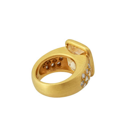 Ring mit gelbem Saphir von 18,2 ct (punziert) SAMMELWÜRDIG! - Foto 3