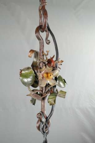 Floral Ceiling Lamp Wrought Iron - photo 2