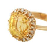 JACOBI Ring mit gelbem Saphir von ca. 12,21 ct (punziert) - фото 5