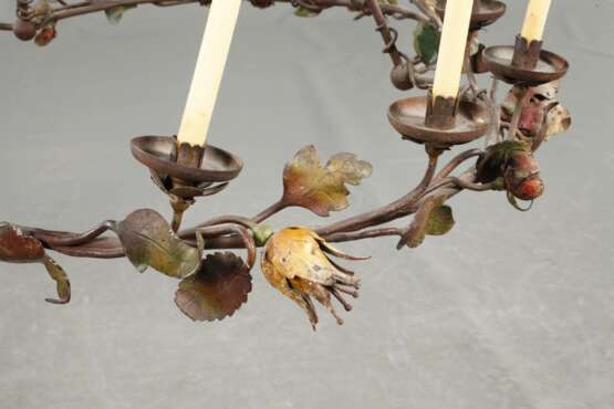 Floral Ceiling Lamp Wrought Iron - photo 3