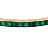Armreif rundum ausgefasst mit Smaragdcarrés - photo 3