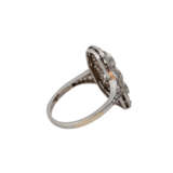 Art Déco Ring mit 2 Altschliffdiamanten, zusammen ca. 0,4 ct, - Foto 3