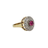 Ring mit pinkfarbenem Saphir - Foto 1