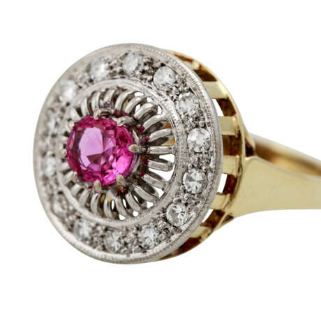 Ring mit pinkfarbenem Saphir - Foto 5