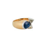 Ring mit Saphircabochon ca. 4 ct, - Foto 1