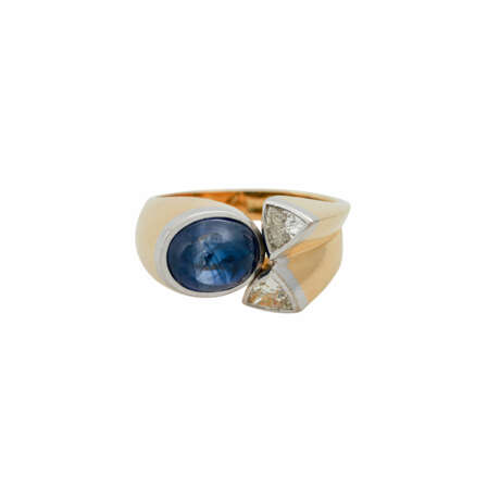Ring mit Saphircabochon ca. 4 ct, - Foto 2