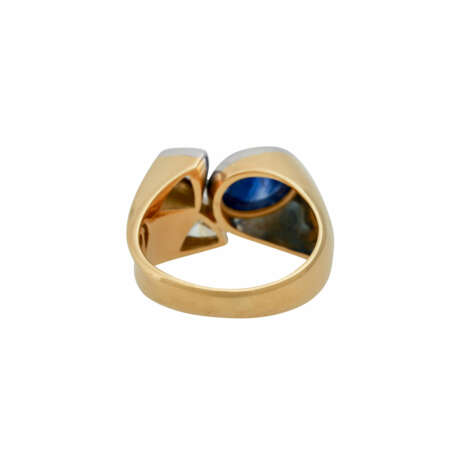 Ring mit Saphircabochon ca. 4 ct, - Foto 4