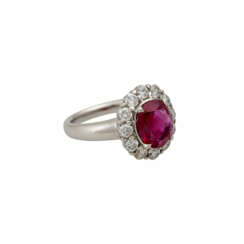 Ring mit feinem Rubin von 3,25 ct