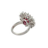 Ring mit Rubin ca. 4,34 ct und Diamanten - photo 3