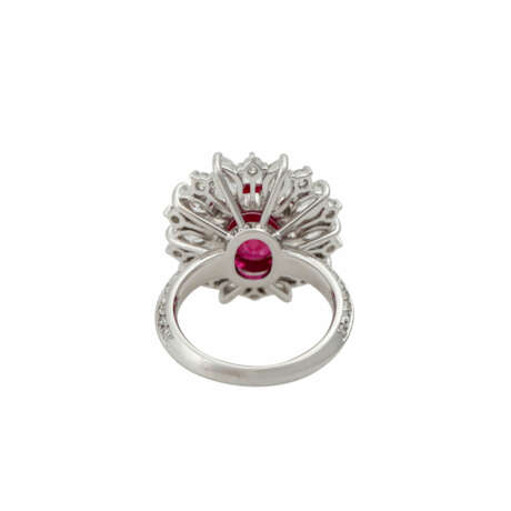 Ring mit Rubin ca. 4,34 ct und Diamanten - photo 4