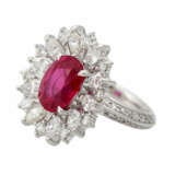 Ring mit Rubin ca. 4,34 ct und Diamanten - photo 5