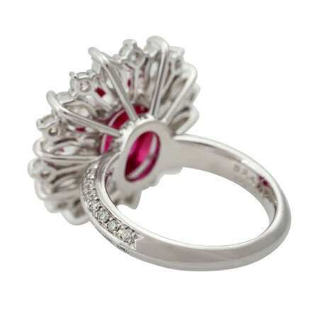 Ring mit Rubin ca. 4,34 ct und Diamanten - photo 6