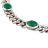 JUW. HEIDEN Armband mit 5 ovalen Smaragdcabochons, - photo 5