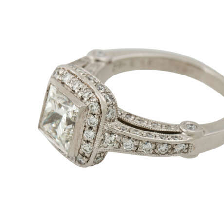 Ring mit Diamant im Prinzessschliff von ca. 1,52 ct (punziert) - Foto 6