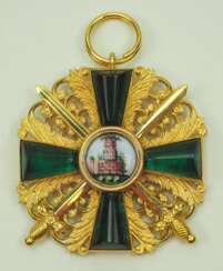 Baden: Ordre grand-ducal du Lion Zähringer, Croix de chevalier 1ère classe avec épées.