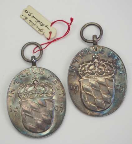 Bayern: Prinzregent Luitpold-Medaille, in Silber - 2 Exemplare. - Foto 2