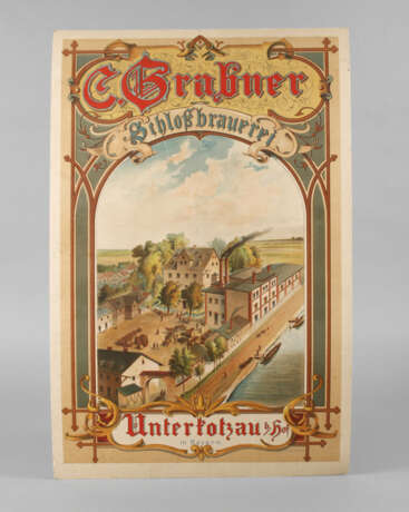 Werbeplakat Schlossbrauerei Grabner - photo 1