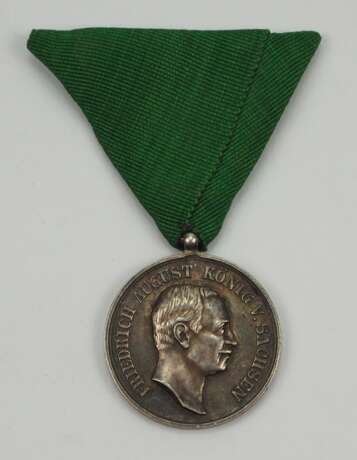 Sachsen: Medaille für Treue in der Arbeit, Friedrich August III. (1905-1918). - фото 1