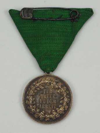 Sachsen: Medaille für Treue in der Arbeit, Friedrich August III. (1905-1918). - photo 2