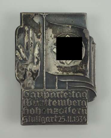 Abzeichen des Gauparteitag Württemberg Hohenzollern 1934. - фото 1