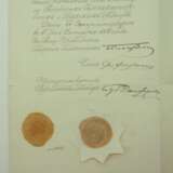 Russland: Orden der heiligen Anna, 2. Modell (1810-1917), 2. Klasse mit Diamanten Urkunde für den Generalmajor Adolf von Rosenberg-Gruszczynski. - Foto 2
