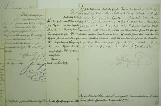Preussen: Königliche Handschreiben und Dokumente des Generalmajor Adolf von Rosenberg-Gruszczynski. - photo 2
