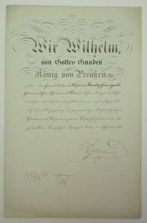 Preussen: Eisernes Kreuz, 1870, 2. Klasse Urkunde für den General der Infanterie Adolph von Rosenberg-Gruszczynski. - фото 1