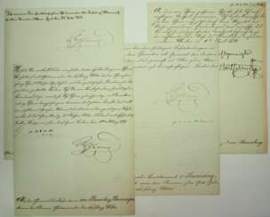 Preussen: Königliche Handschreiben des General der Infanterie Adolph von Rosenberg-Gruszczynski.