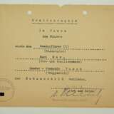 Kubanschild Urkunde für einen Sonderführer (Z) des Sonder-Kommando Taman. - фото 1