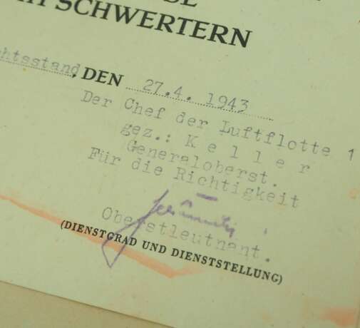 Urkundengruppe eines Unteroffiziers der 7./ Kampfgeschwader "Hindenburg 1". - фото 4